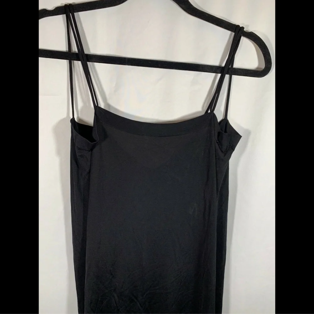 NEW $400 WOLFORD Shiny Viscose Strappy Dress‎ in Black [SZ Small ] - Picture 3 of 8